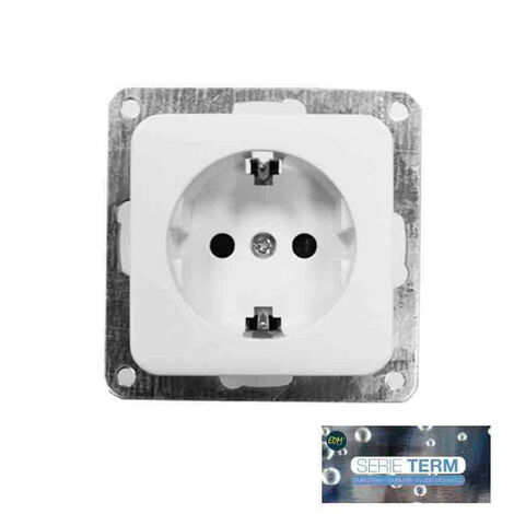 Prise Schucko T/Tl 16a Encastrable ''TERM'' Edm (SACHET Blister)