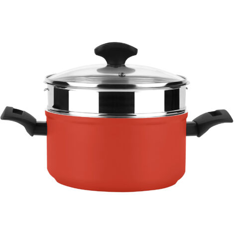 Casserole Fagor Maxima Rouge Aluminium 3004, ø20cm, Avec Vapeur - Fagor