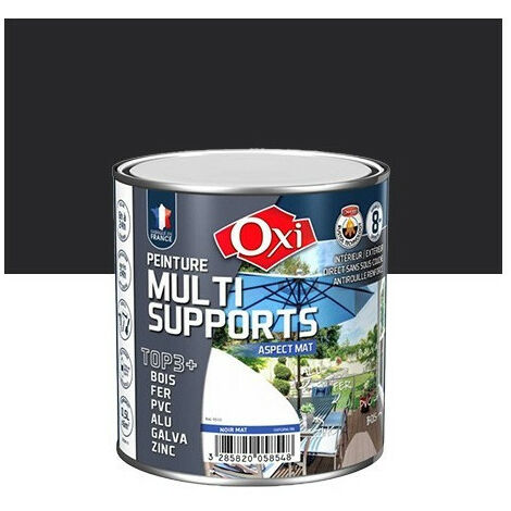 Peinture Multi-supportstop3+ Mat 0.5 Litre Bordeaux - Oxi (1/2)