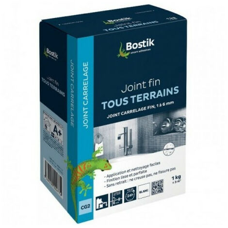 Joint Fin 10kg Blanc Pour Carrelage - Bostik