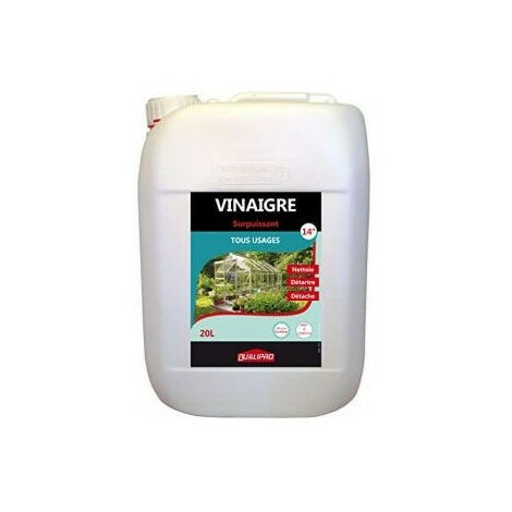 Vinaigre de nettoyage 20 litres – 14% d'acidité – Action anti-calcaire – Écologique et sans conservateur – Phebus