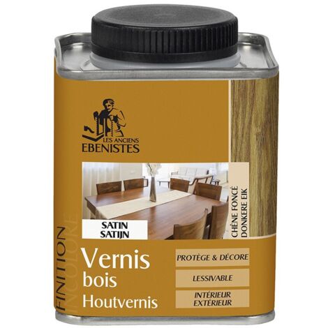Vernis Bois Satin 250ml Chene Fonce - Les Anciens Ebenistes