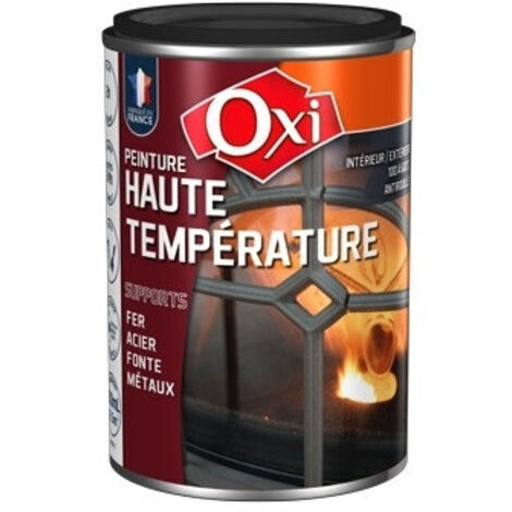 Peinture haute température métal 250ml – Résistance jusqu'à 600°C – Protection antirouille – Application intérieure/extérieure – OXI