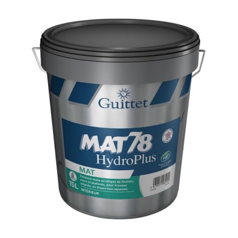 Peinture Mat 78 hydroplus 15 litres blanc - GUITTET