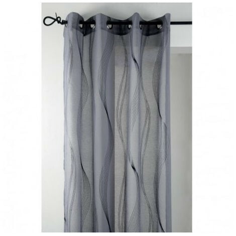 Rideau voilage 135x240cm anthracite ESSAOUIRA  - STOF