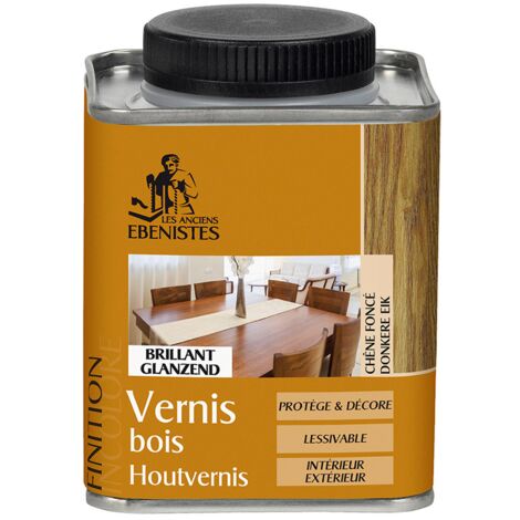 VERNIS BOIS BRILLANT 250ML CHENE FONCE   - Les anciens ébénistes