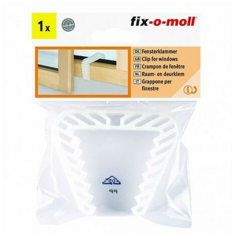 Fix-o-moll Clip Bloque-fenêtre70x90mmtransparent - Fix-o-moll (1/2)