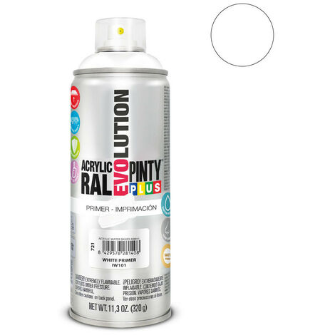 Peinture En Aérosol Pintyplus Evolution Water-based 520cc Appret Blanc Iw101 (1/3)