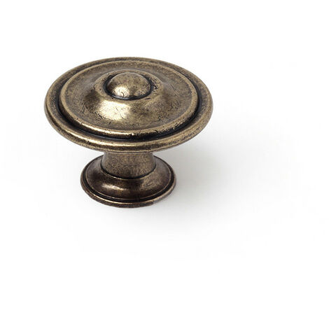 Boutons Zamak Vieux Laiton D35mm Design Classique, Résistance Zamak - Rei