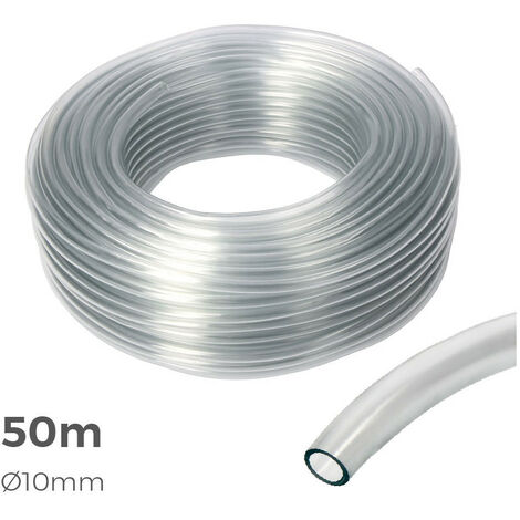 Tuyau en verre transparent intérieur ø 10mm extérieur ø 14mm rouleau de 50m (1/4)