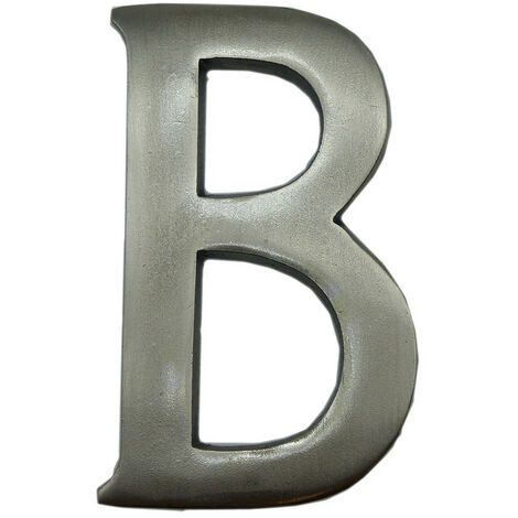 Lettre B Nickel Mat Edm Design Moderne, Fixation Discrète - Edm