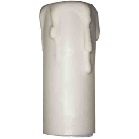 Solera – Fausse bougie E14 blanche 6,8 cm – Plastique durable – Indice de protection IP20 – Pour luminaires avec douille E14
