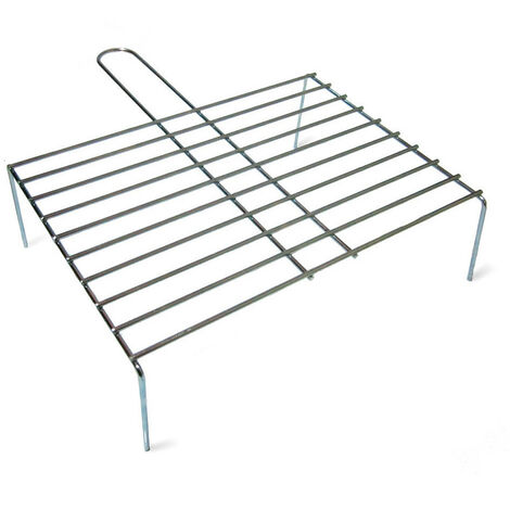 Grille Pour Barbecue Avec Pied Simple 45x35cm - Edm