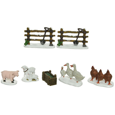 Animaux De La Ferme Figurines Modèles Assortis 3.00x7.50x5,50cm