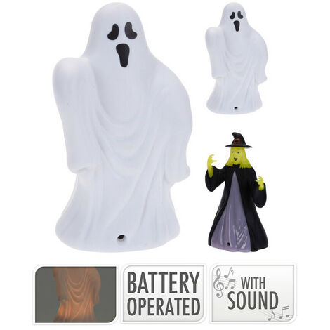 Lanterne Halloween 14 Cm Avec Modèles Assortis Led Et Son. (1/3)