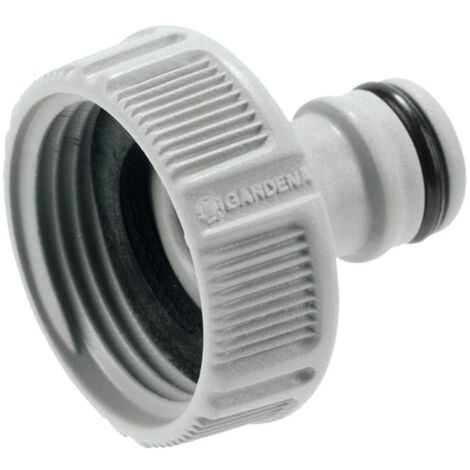 Gardena – Adaptateur mâle pour robinet 26,5 mm – Filetage femelle 33,3 mm – Traitement anti-UV et anti-algues – Protection contre le gel