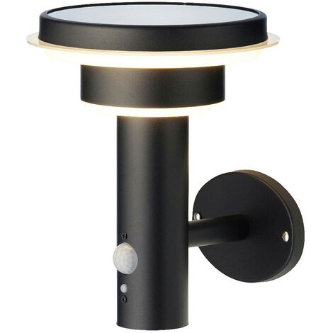 Aplique Solaire Metallique 17,8x18,3x22cm 4 Leds Lumière Chaude Lumineo