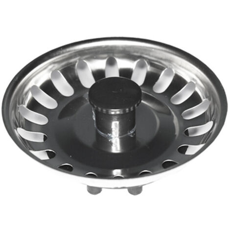 Grille De Filtrage Chrome ø7,7cm Anti-bouchons, Acier Chromé - Edm (1/3)