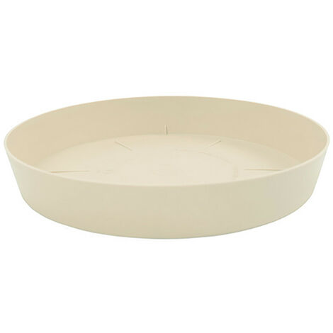 Soucoupe écru ø24cm Récupération D'eau Pour Pots De Fleurs - Plastiken (1/3)