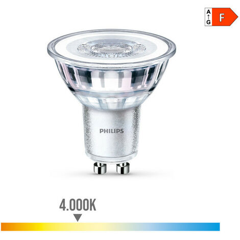 Ampoule Led Gu10 4.6w 390lm 4000k Lumière Du Jour ø5x5.4cm Philips