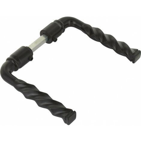 Béquille Double Aluminium Noir Pour Grille Et Portail 85
