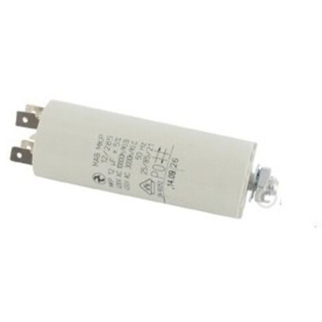 Condensateur électrique Universel 12 Uf - Fixation M8, ø: 35mm, H: 102mm (1/3)