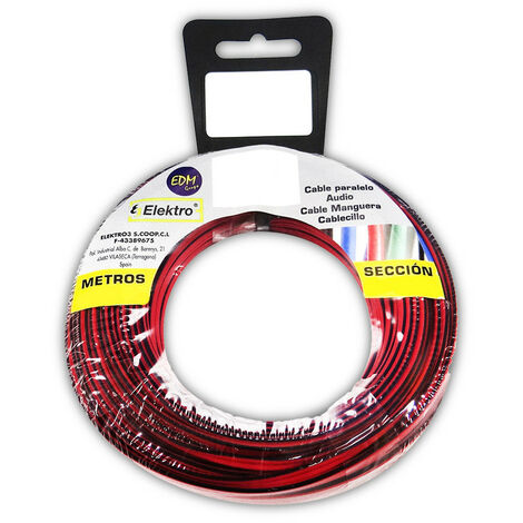 Câble Audio Parallèle 2x0.75mm Câble Audio Stéréo 2x0.75mm, 5m - Edm (1/3)