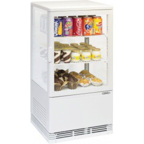 Mini Vitrine Réfrigérée Positive 58l Blanche - Casselin