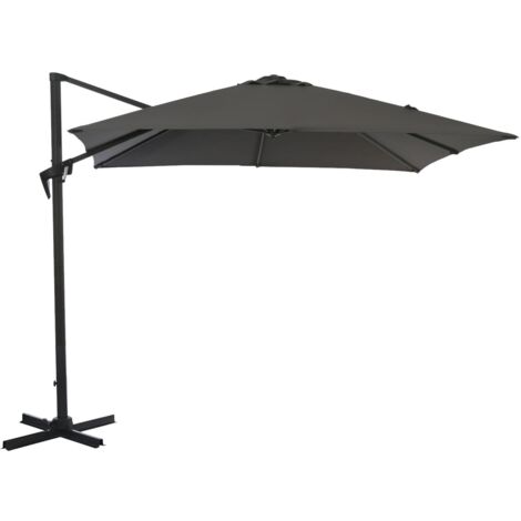 Parasol Deporté 3x3m Roma - Grey/gris (1/4)