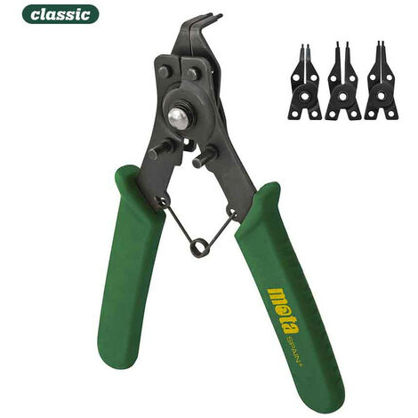 Pince à circlips Mota Q800 acier carbone vert 18 cm (1/3)