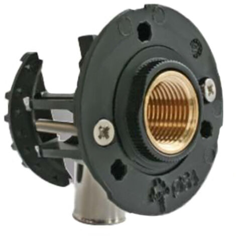 Somatherm – Sortie de cloison FIXOPLAC pour robinetterie murale – Raccord à sertir coudé 15/21 – Tube Ø 10/12mm – Adaptable sur placo 9,5-25mm - F15-21 (1/4)