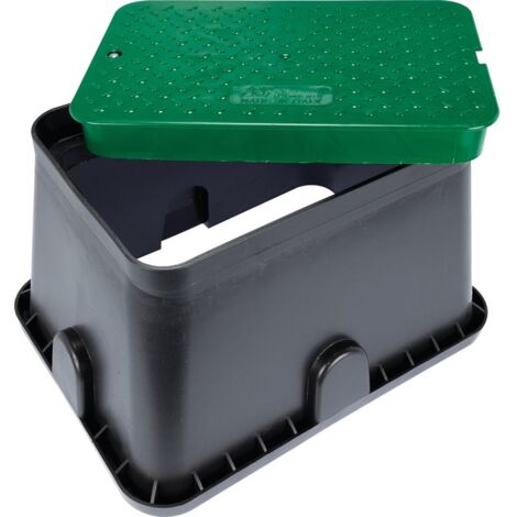 Capvert – Regard d'arrosage rectangulaire en polypropylène 59,5 x 42,5 x 30,5 cm – Pour chantiers humides et aménagements extérieurs
