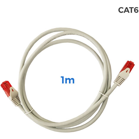 Câble Rj45 Cat6 Lszh Gris 1m Connexion Réseau Gigabit Sécurisée Et Fiable - Logilink (1/2)