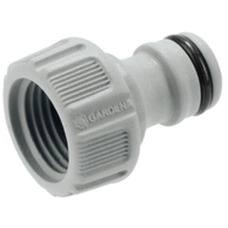 Gardena – Adaptateur mâle pour robinet 16,7 mm – Filetage femelle 21 mm 1/2'' – Traitement anti-UV et anti-algues – Protection contre le gel