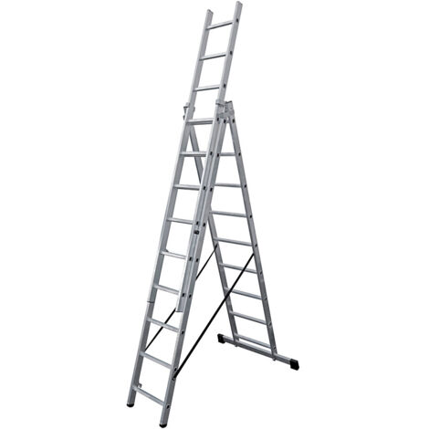 Échelle transformable en aluminium 3x9 marches edm. (1/5)