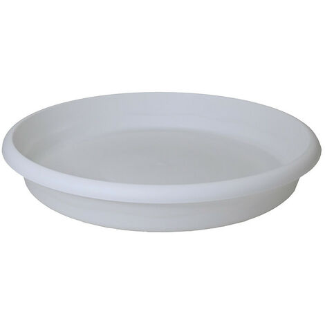 PLASTIKEN Plat d'Injection pour Pot Terra 30cm Blanc