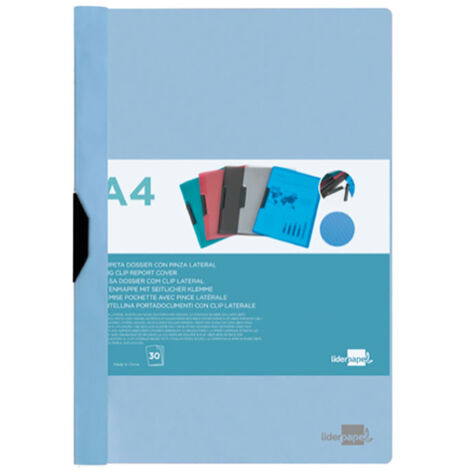 Folder Dossier Clip Lateral Pp Din A4 Orange Fluor Liderpapel - Liderpapel (1/3)