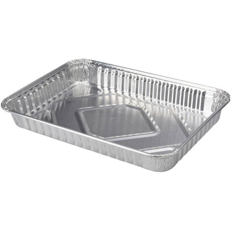 Ensemble de 5 plateaux de cuisson en aluminium pour barbecue