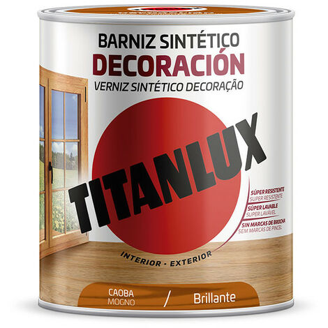Vernis Synthétique Décoration Brillant Acajou 250ml Titanlux M10100414 (1/2)