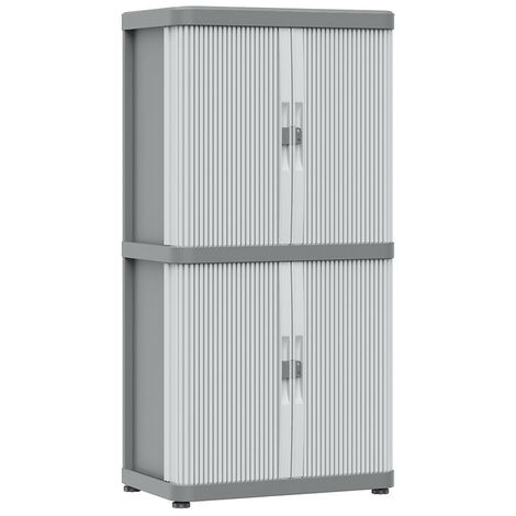 Armoire d'atelier modulable 200x59x36cm – 2 étagères – Protection UV – Pieds réglables – Intérieur modulaire – Terry (1/2)
