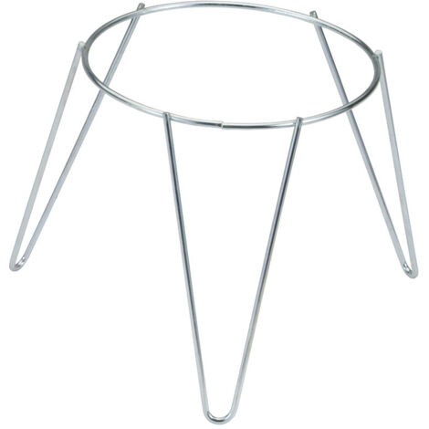 Support jardinière acier zingué blanc 16 cm – Résistant aux intempéries – Installation facile – Pour pots de taille moyenne – Saturnia - Sv03060