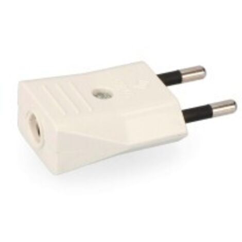 Fiche 10a 250v edm emballé blanc (1/2)