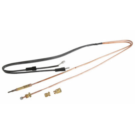 Diff – Thermocouple embout et veilleuse de chaudière pour De Dietrich – Longueur totale 850mm – Raccord bloc gaz 11/32" + M9 – SRN527606