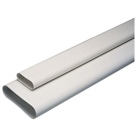 Aldes – Barre minigaine 40x100 mm – Équivalent Ø80 mm – Longueur 3 mètres – PVC rigide pour ventilation – Intégration discrète