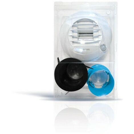 Atlantic – Kit bouche d'extraction hygroréglable 80 mm – Régulation débit humidité – Piquages Twist & Go Ø80 – Pour salle de bains