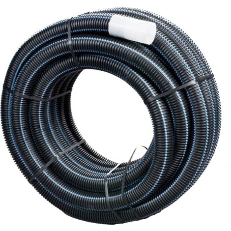 Gaine TPC QUATTRO DN63 25m – Tube PEHD haute résistance – Protection canalisations eau potable – Couleur noire avec bandes bleues – Elydan