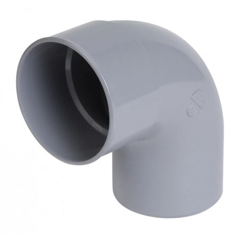 Nicoll – Coude PVC 87°30 MF – Raccords PVC pour plomberie – Filetage entrée 75mm – Pour évacuations eaux usées