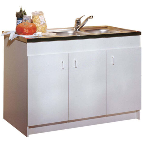 Meuble sous évier 120x60cm – S10N03120 – Matériaux résistants pour usage intérieur et extérieur – Installation facile – Neova (1/4)