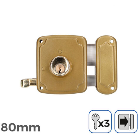 Serrure Droite 80mm Edm Sécurité Fiable Pour Porte Droite - Edm (1/4)