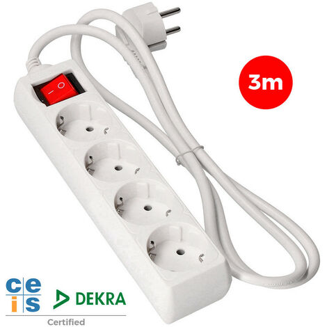 Multiprise 4 Prises Edm Multiprise 4 Prises Schuko Avec Interrupteur - Edm (1/2)